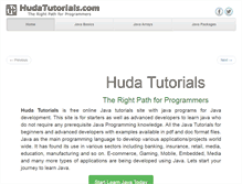 Tablet Screenshot of hudatutorials.com